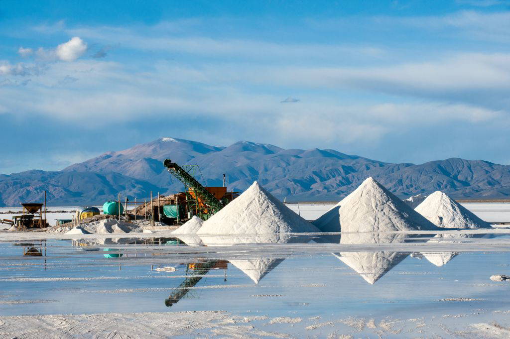 Lithium-Fördergebiet in Argentinien