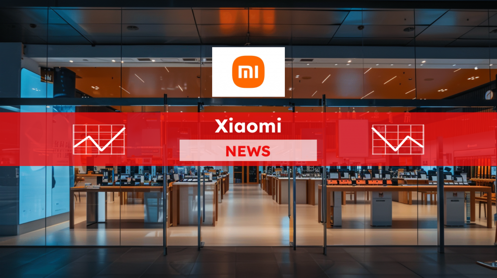 Xiaomi-Geschäft, mit dem Logo des Unternehmens, mit einem Xiaomi NEWS-Banner