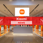 Xiaomi-Geschäft, mit dem Logo des Unternehmens, mit einem Xiaomi NEWS-Banner