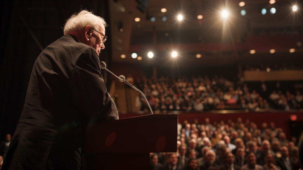 Warren Buffett bei Konferenz