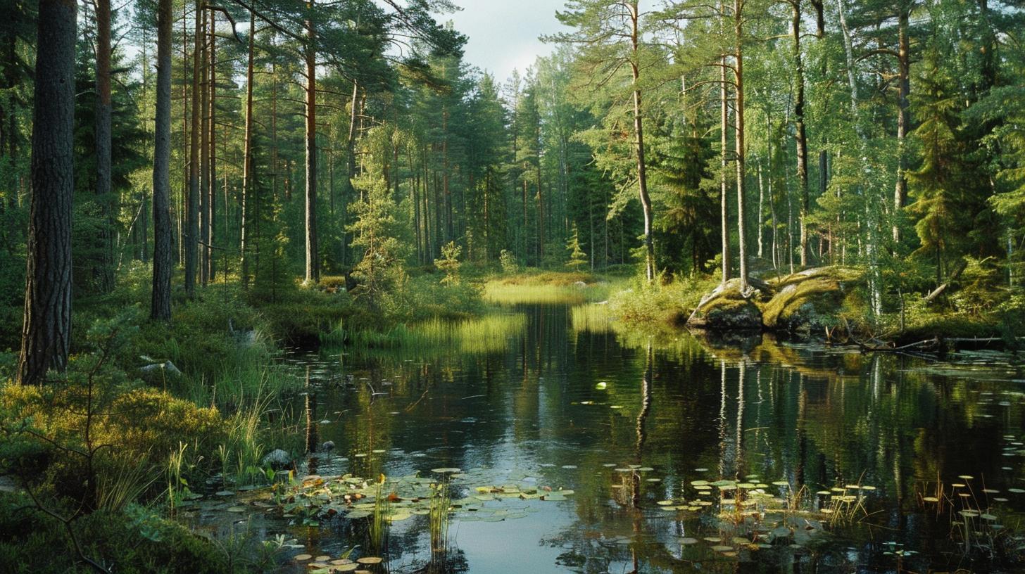 Wald, der von Kesko verwaltet wird