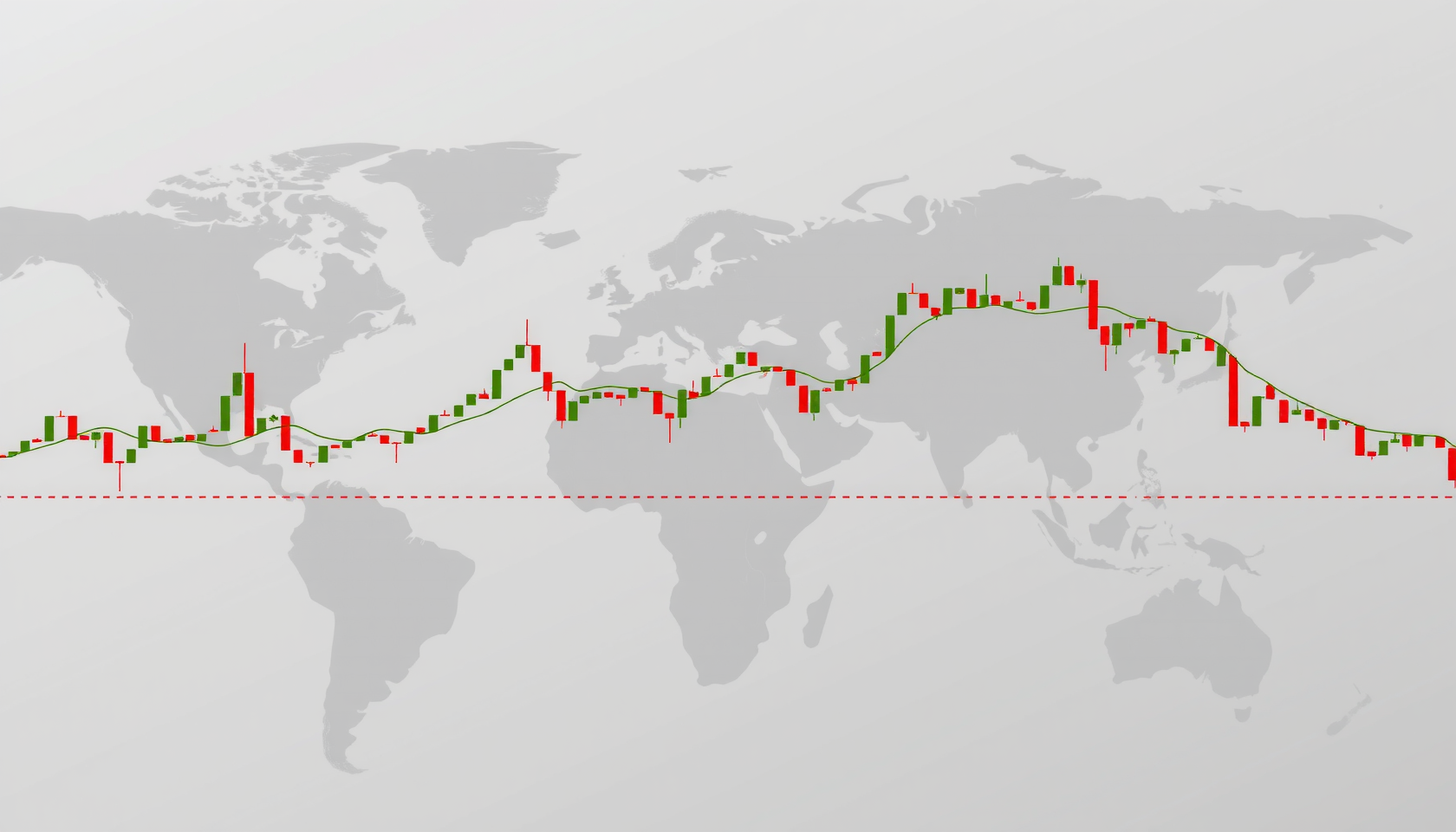 Globale Börsenindices mit Schwankungen