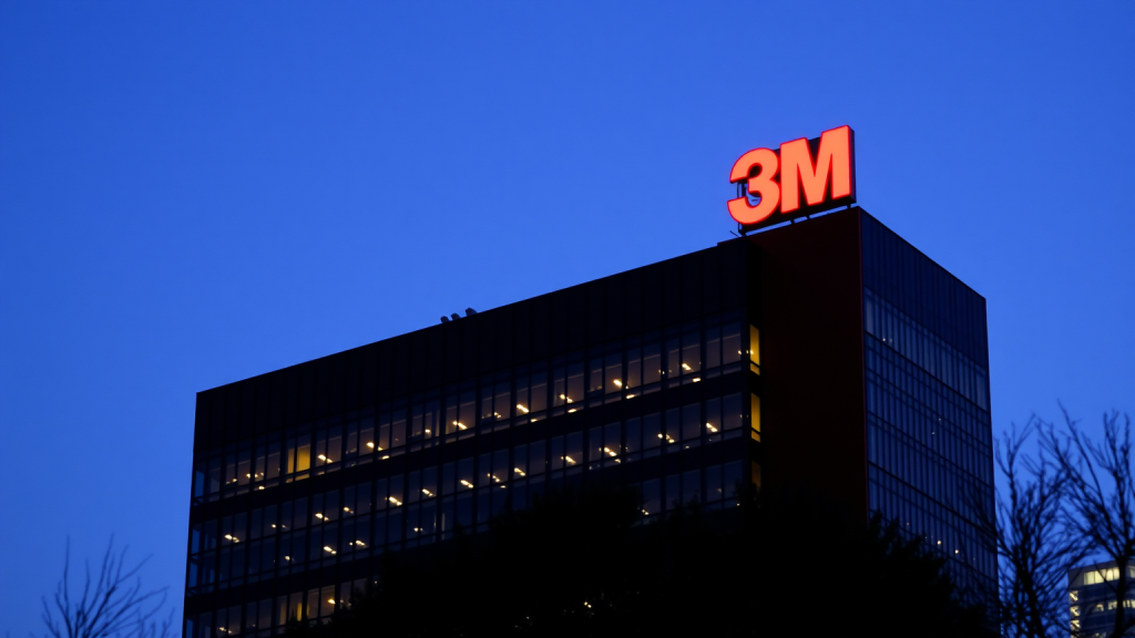 3M-Hauptquartier bei Dämmerung