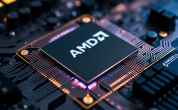 Makroaufnahme eines AMD-Threadripper-CPU