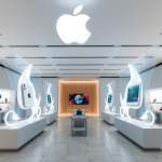 Futuristischer Apple-Store