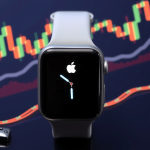 Apple Watch mit Finanzindikatoren