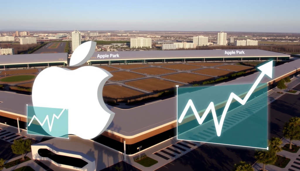 Apple Park mit Aktienwachstum