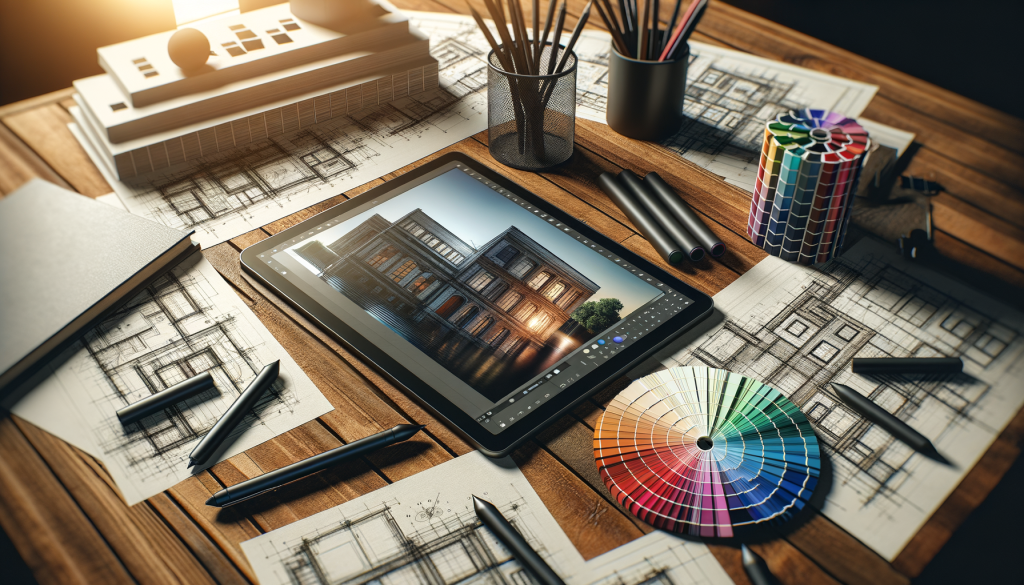 iPad Pro mit Apple Pencil und Designskizzen