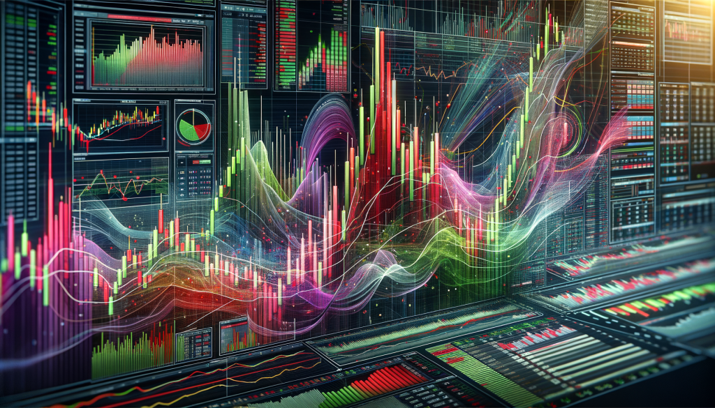 Kerzenchart auf Handelssoftware