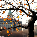 Kahler Baum vor Stadt, Bärenmarkt-Metapher