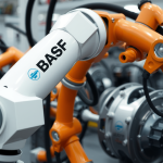 BASF-Roboterarm montiert komplexe Maschinen