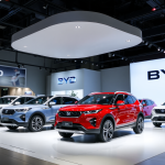 BYD-Showroom mit neuesten Elektrofahrzeugen