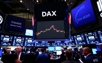 Handelsboden mit DAX-Anzeige