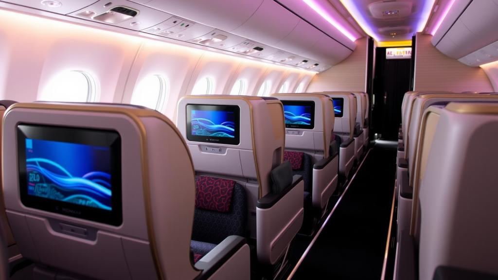 Premium-Kabine der Norwegian Air Shuttle