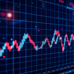 Abstrakte Darstellung eines Finanzdiagramms