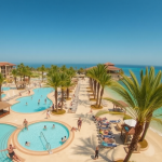 TUI-Resort mit Pools und Palmen