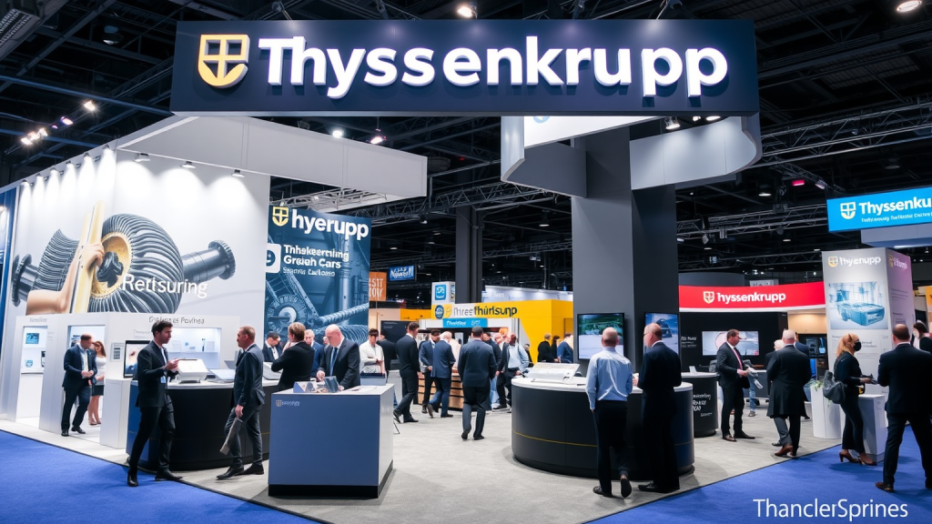 Messestand von Thyssenkrupp mit neuesten Technologien