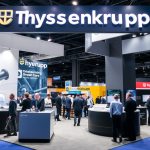 Messestand von Thyssenkrupp mit neuesten Technologien