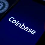 Digitale Geldbörse mit Coinbase-Logo