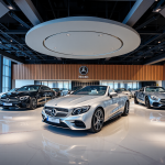 Mercedes-Benz-Ausstellungsraum mit neuen Modellen