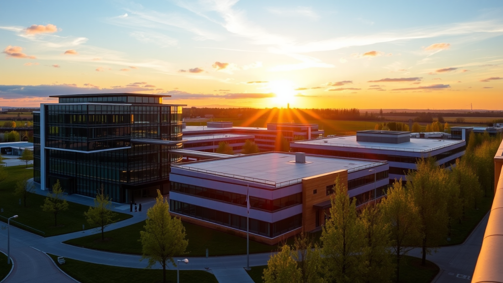 SAP-Walldorf bei Sonnenaufgang