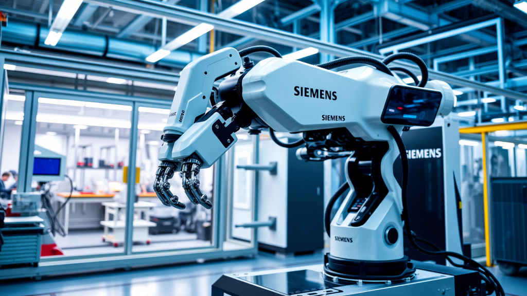 Siemens-Robotersystem in Fabrik