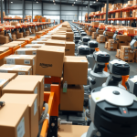 Amazon-Roboter sortieren Pakete