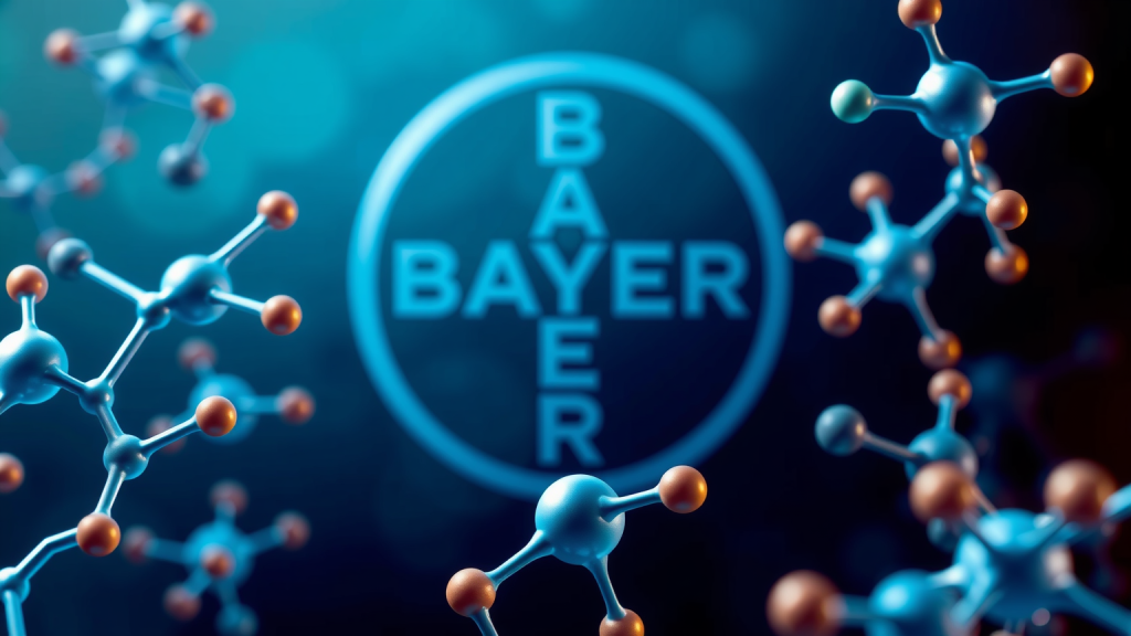 Moleküle mit Bayer-Logo